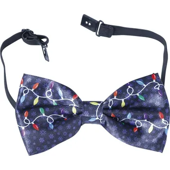 Guirca Pánský motýlek - Vánoční motiv tmavě modrý