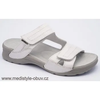 Dámská zdravotní obuv MEDISTYLE NINA LN-T11/J pantofel bílý , --- - 36