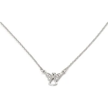 Náhrdelník Stříbrný náhrdelník s andílkem STNAH203F
