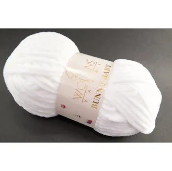 Příze Bunny Baby - bílá 01