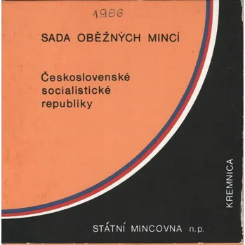 Sada oběžných mincí ČSSR 1986