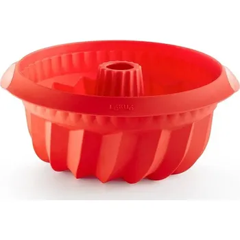 Forma na pečení Lékué Silikonová pečící forma na bábovku 22 cm, červená