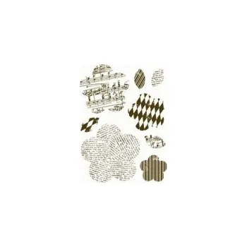 Dětské razítko Gelová razítka - Kytky a stonky s motivy