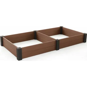 Keter Vista Modular Garden Bed 2x 121,5 x 121,5 x 27 cm, hnědý