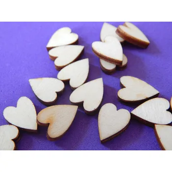 Překližka Výřez z překližky, D93/1, MINI SRDÍČKA, 1,4x1cm, 10ks