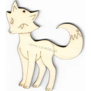 Překližka Výřez z překližky, Z18-203, LIŠKA, 8x9cm, 1ks