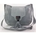 Kožená crossbody kabelka Vera Pelle VPZ55R šedá