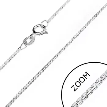 Řetízek Řetízek ze stříbra 925 - střídavé hranoly, 1 mm