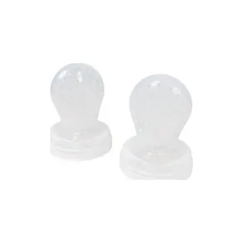 dudlíky NUUROO Lauge Náhradní dudlík ke kousátku 2 ks Transparent 4m+