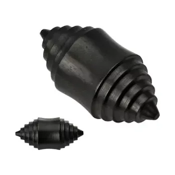 Piercing Plug do ucha - vrták, ebenové dřevo - Tloušťka : 16 mm