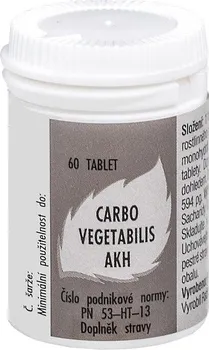 Homeopatikum AKH Carbo vegetabilis 60 tbl.