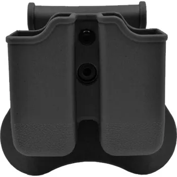 Amomax Opaskové polymerové pouzdro pro dva zásobníky pistole G série - černé