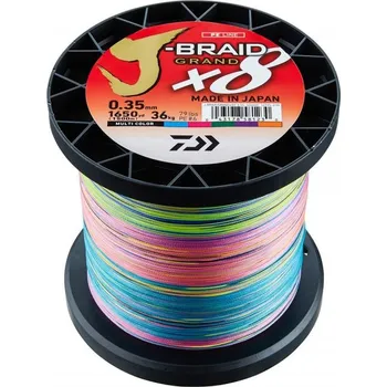 Daiwa Pletená šňůra J-Braid Grand X8 0.28mm-26,5kg Multicolor 1m