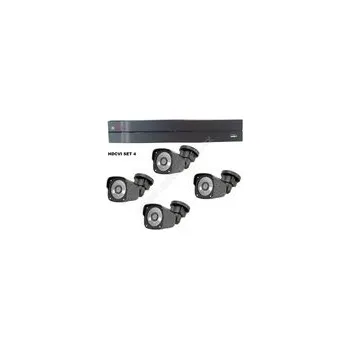 Kompletní kamerový systém HDCVI SET 4 Sada pro náročné, 4x 2.0 Mpix venkovních kamer a rekordéru