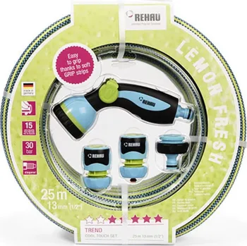 Zahradní hadice Rehau Hadice zahradní COOL TOUCH 1/2" 25m SET Lemon Fresh