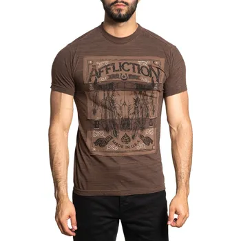 Pánské tričko tričko hardcore pánské - AMERICAN MADE - AFFLICTION - A26245-DTPD - XXL