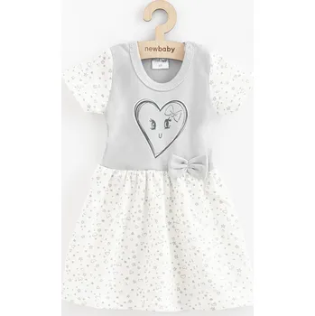 Kojenecké šaty Kojenecké bavlněné šatičky New Baby Srdíčka, vel. 68 (4-6m)