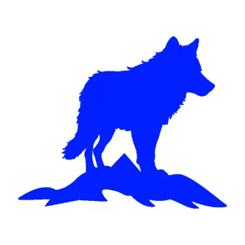 Polep vozidla Vlk 031 pravá hory (19 - modrá dynamic) SAMOLEPKA NA AUTO, NÁLEPKA, FÓLIE, POLEP, TUNING, VLASTNÍ TEXT, TISK, AUTOSAMOLEPKY.cz, POLEPY, OBRÁZEK, LOGO, 3D STICKERS