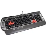 A4TECH Klávesnice G800V, herní, černá, drátová (USB), CZ, voděodolná (G800V)