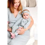 Moniel Dětská čelenka Dots šedá 0-24 měsíců