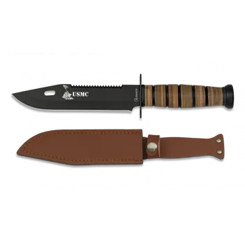 Pracovní nůž Nůž Albainox C/Funda Piel. H: 18 cm