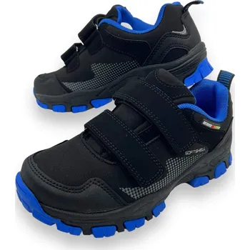 Dívčí tenisky Superun Dívčí černé softshellové tenisky na suchý zip Barva: Černá, Velikost: 32