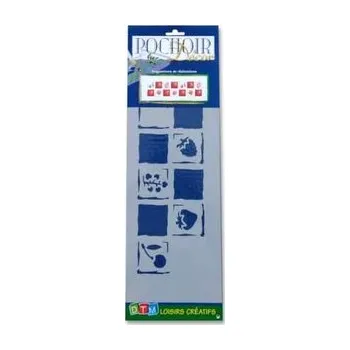 Plastová šablona červené ovoce