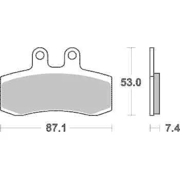Brzda pro motocykl Brzdové destičky TRW Lucas přední APRILIA 650 Pegaso rok 92-94