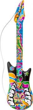 Karnevalový doplněk Widmann Nafukovací elektrická kytara hippies 105 cm