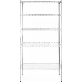 Dílenský regál Hendi 812204 Regál s 5 policemi, Chrom,