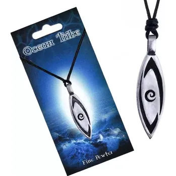 Náhrdelník Náhrdelník - černá šňůrka, symbol nekonečného oceánu