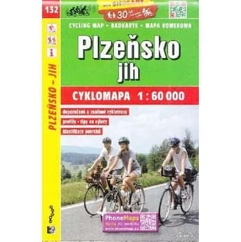 Plzeňsko Jih 1:60 000 - cyklomapa Shocart číslo 132 - ShoCart