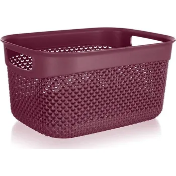 Úložný box Banquet Košík úložný 23 x 17 x 12 cm, 3,3 l, bordó