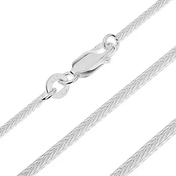 Řetízek Stříbrný řetízek 925 - tenký čtverhranný hádek, 1,2 mm