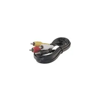 Audio kabel PN 012 Propojovací AV šňůra JACK 3,5mm 4 póly, 3x CINCH,