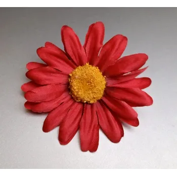 umělá květina Květ kopretina 6 cm červená