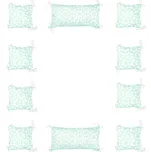 Milkie Muskat český polštářkový mantinel do postýlky 360cm Bunny Silver-Mint Vzor: BUNNY