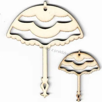 Překližka Výřez z překližky, O12/2, KRAJKOVÝ SLUNEČNÍK-malý, 3,6x4,2cm, 1ks