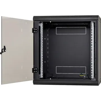 Rozvaděč TRITON Nástěn.rack jednodílný 18U/495mm plech.dveře černý RBA-18-CS5-BAX-A1