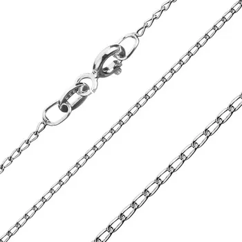 Řetízek Stříbrný řetízek 925 - oblá podlouhlá očka, 1 mm