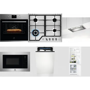 Set domácích spotřebičů ELECTROLUX KOFGH70TX + ELECTROLUX KGS64362XX + ELECTROLUX LFG716X + ELECTROLUX EMS4253TEX + ELECTROLUX EEM23100L + ELECTROLUX LNT3LF18S