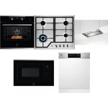 Set domácích spotřebičů ELECTROLUX KODEC75X2 + ELECTROLUX KGS64362XX + ELECTROLUX LFG716X + ELECTROLUX LMS4253TMX + ELECTROLUX EEM48300IX - přebaleno