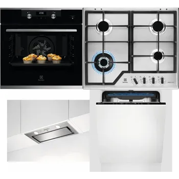 Set domácích spotřebičů ELECTROLUX KODEH70X + ELECTROLUX KGS64362XX + ELECTROLUX LFG716X + ELECTROLUX EES48200L