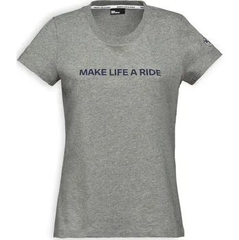 Dámské tričko BMW Motorrad Dámské triko BMW Make life a ride - šedé Velikost: 2XL
