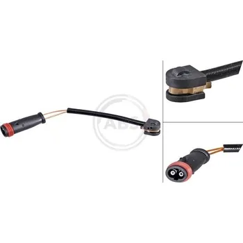 Brzdová destička Výstražný kontakt, opotřebení obložení A.B.S. 39634