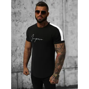 Pánské tričko Ozonee Pánské tričko s krátkým rukávem Lolla černá L