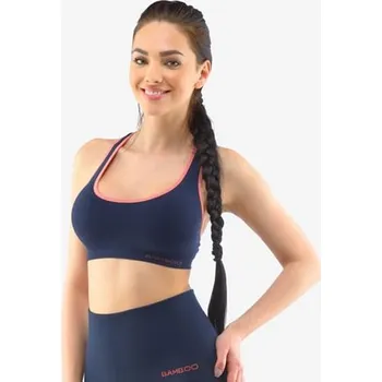 Podprsenka Dámská sportovní vyztužená podprsenka GINA 07018P šedá černá M/L