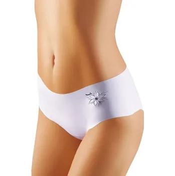 Kalhotky Dámské šortkové kalhotky Flower EMILI bílá XL