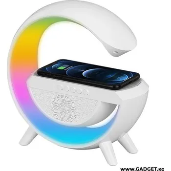 Bluetooth reproduktor Bluetooth reproduktor s LED lampou a bezdrátovou nabíječkou (Bezdrátový reproduktor Bluetooth s bezdrátovým nabíjením a lampou Sing )