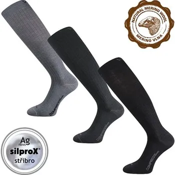 Pánské ponožky Kompresní podkolenky WOOLAX tmavě šedá 35-38 (23-25)